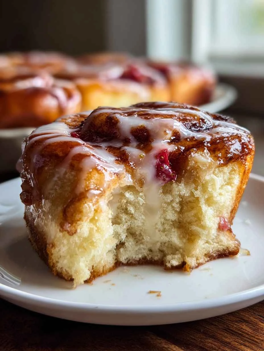 Easy Strawberry Cinnamon Rolls Recipe Homemade Strawberry Cinnamon Rolls Best Strawberry Cinnamon Rolls Online How To Make...