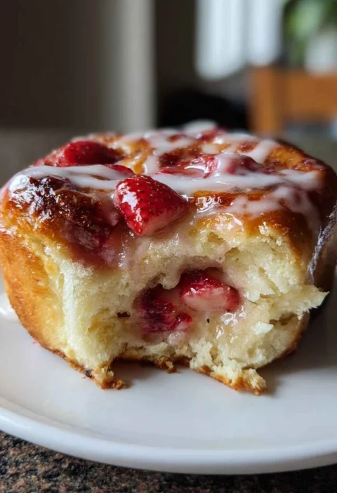Easy Strawberry Cinnamon Rolls Recipe Homemade Strawberry Cinnamon Rolls Best Strawberry Cinnamon Rolls Online How To Make...