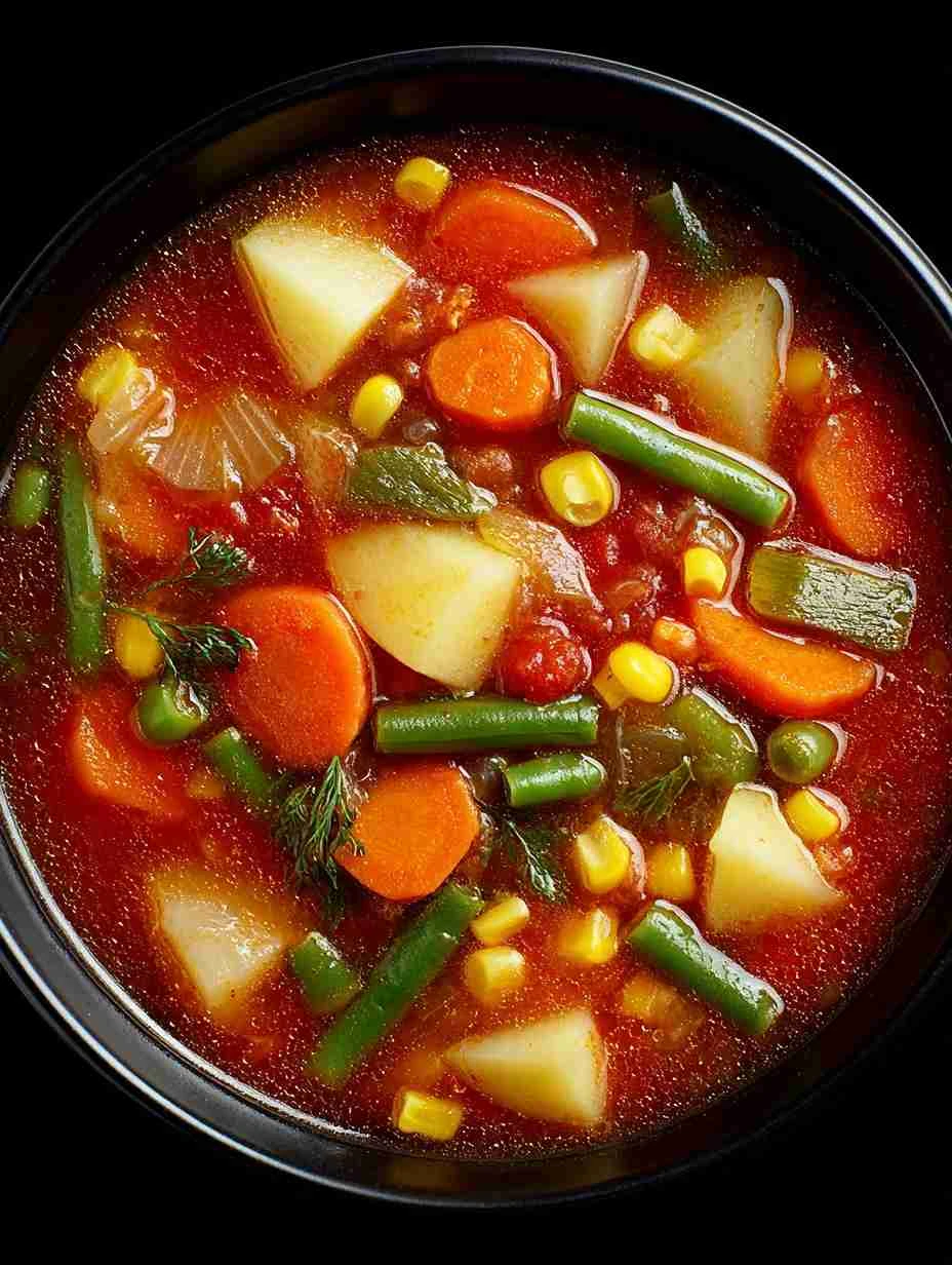 Easy Vegetable Soup Recipe For Beginners Low-calorie Easy Vegetable Soup Quick Homemade Vegetable Soup Ideas Best Vegetabl...