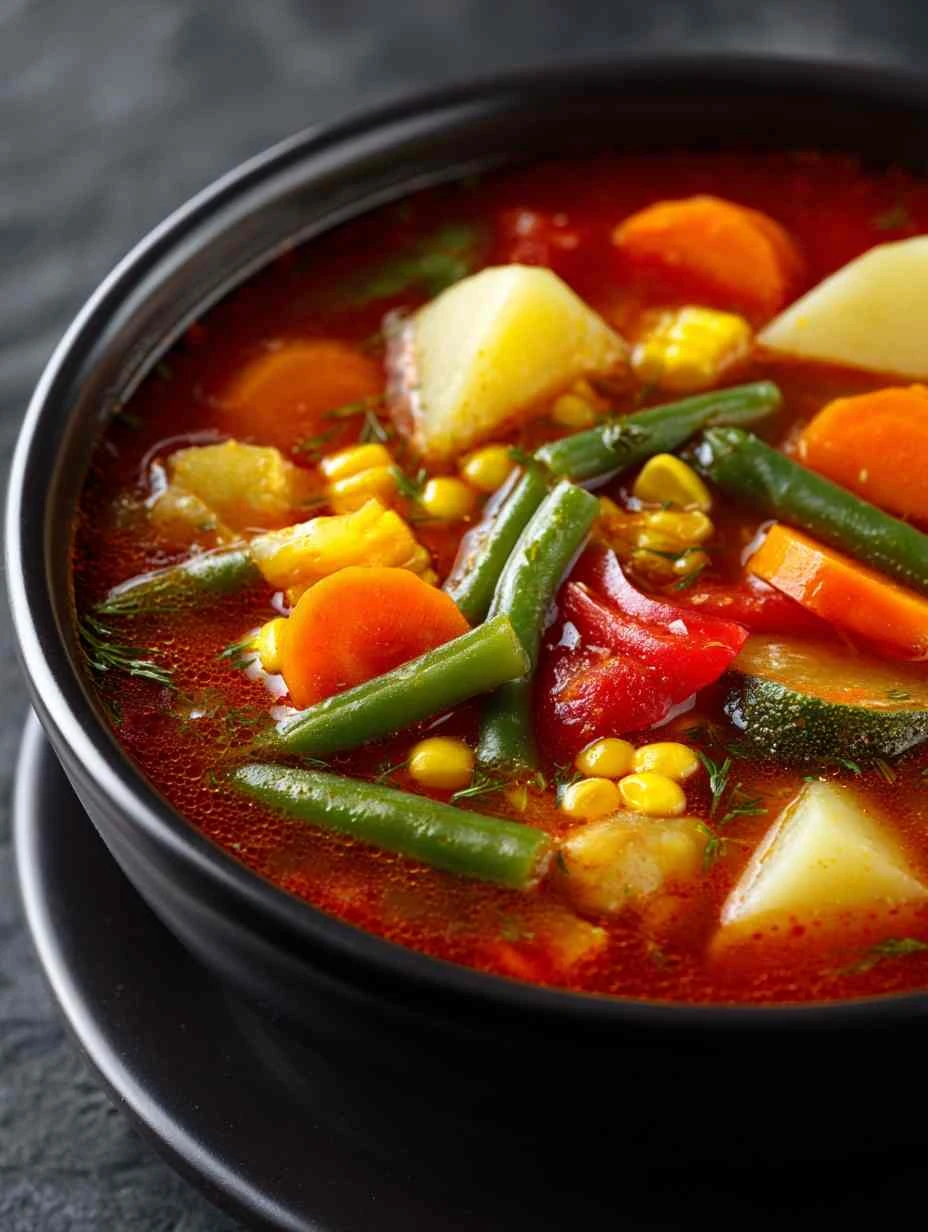 Easy Vegetable Soup Recipe For Beginners Low-calorie Easy Vegetable Soup Quick Homemade Vegetable Soup Ideas Best Vegetabl...