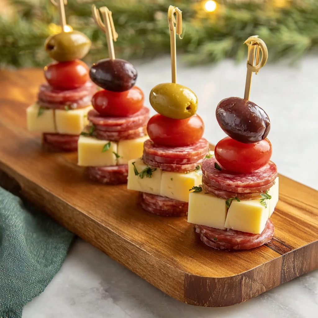 Holiday Charcuterie Skewers