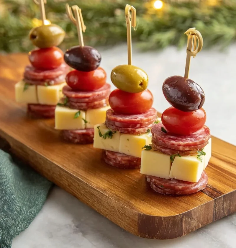 Holiday Charcuterie Skewers Ideas Easy Holiday Charcuterie Skewer Recipes DIY Christmas Charcuterie Skewers Festive Charcu...