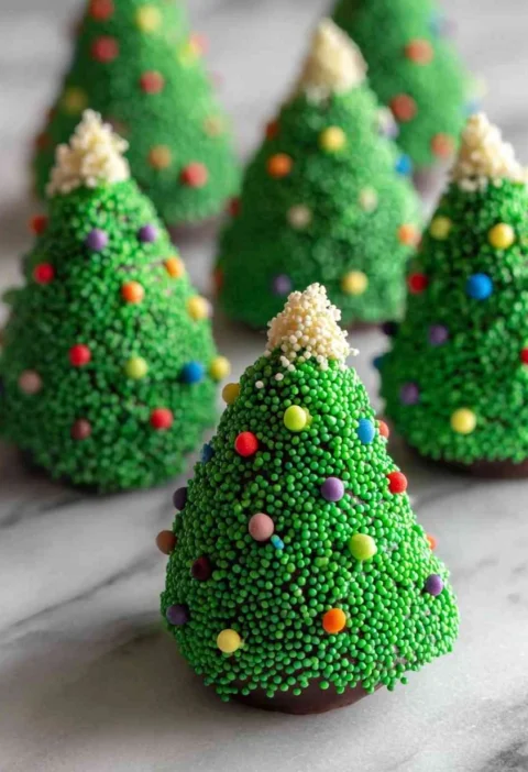 Homemade Christmas Tree Cake Balls Recipe Easy Christmas Tree Cake Pop Tutorial DIY Holiday Cake Balls Ideas Magical Chris...