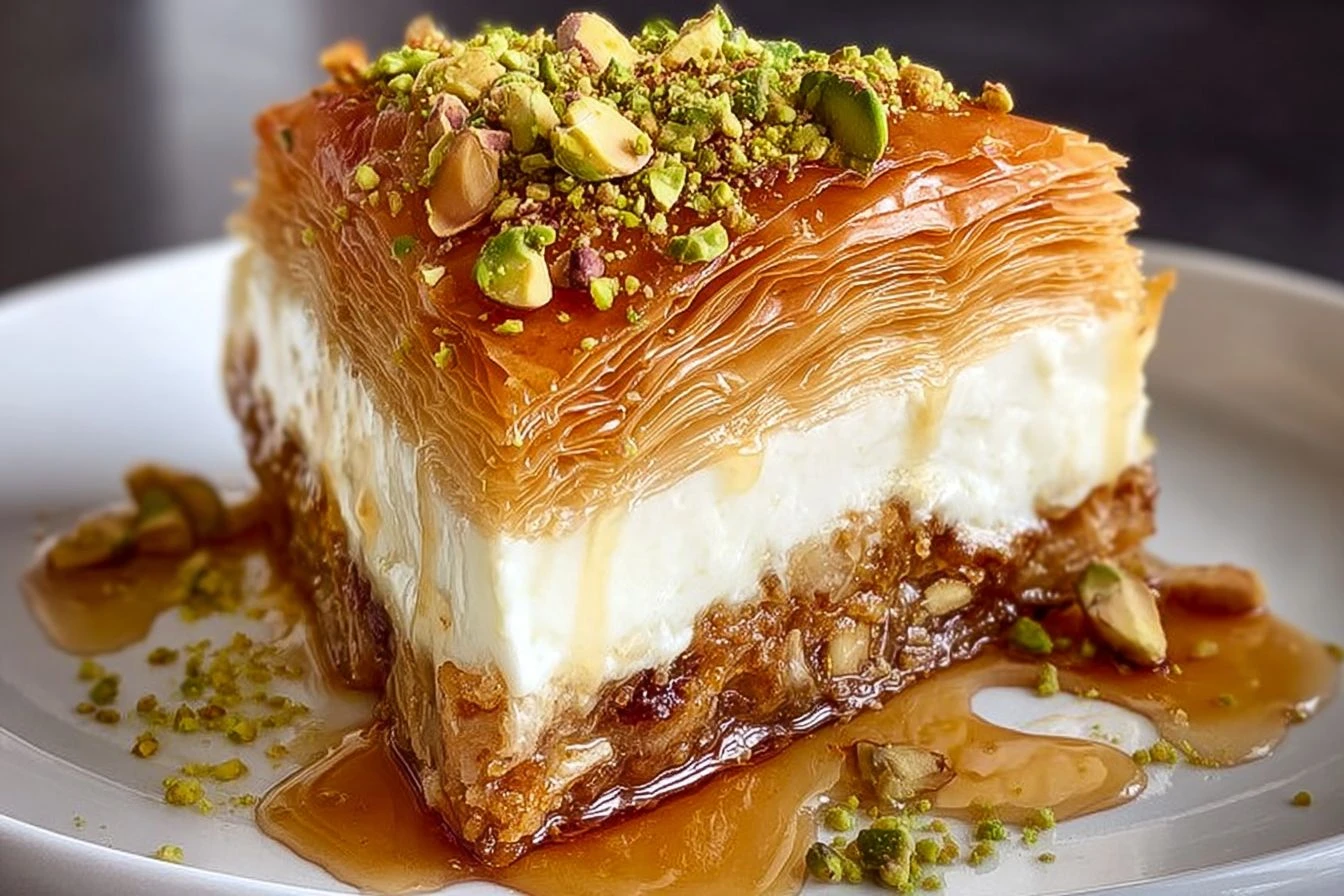 Honey Baklava Cheesecake – Creamy, Nutty & Sweet Dessert