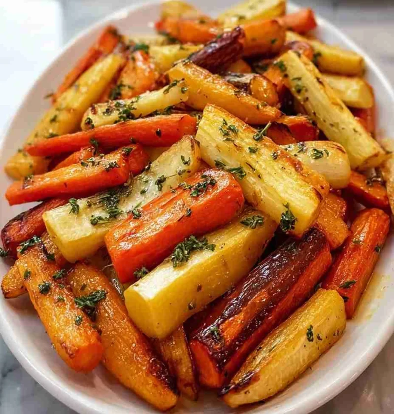 Honey Roasted Carrots And Parsnips Recipe Sweet Savory Christmas Side Dishes Easy Honey Roasted Vegetables Christmas Best ...