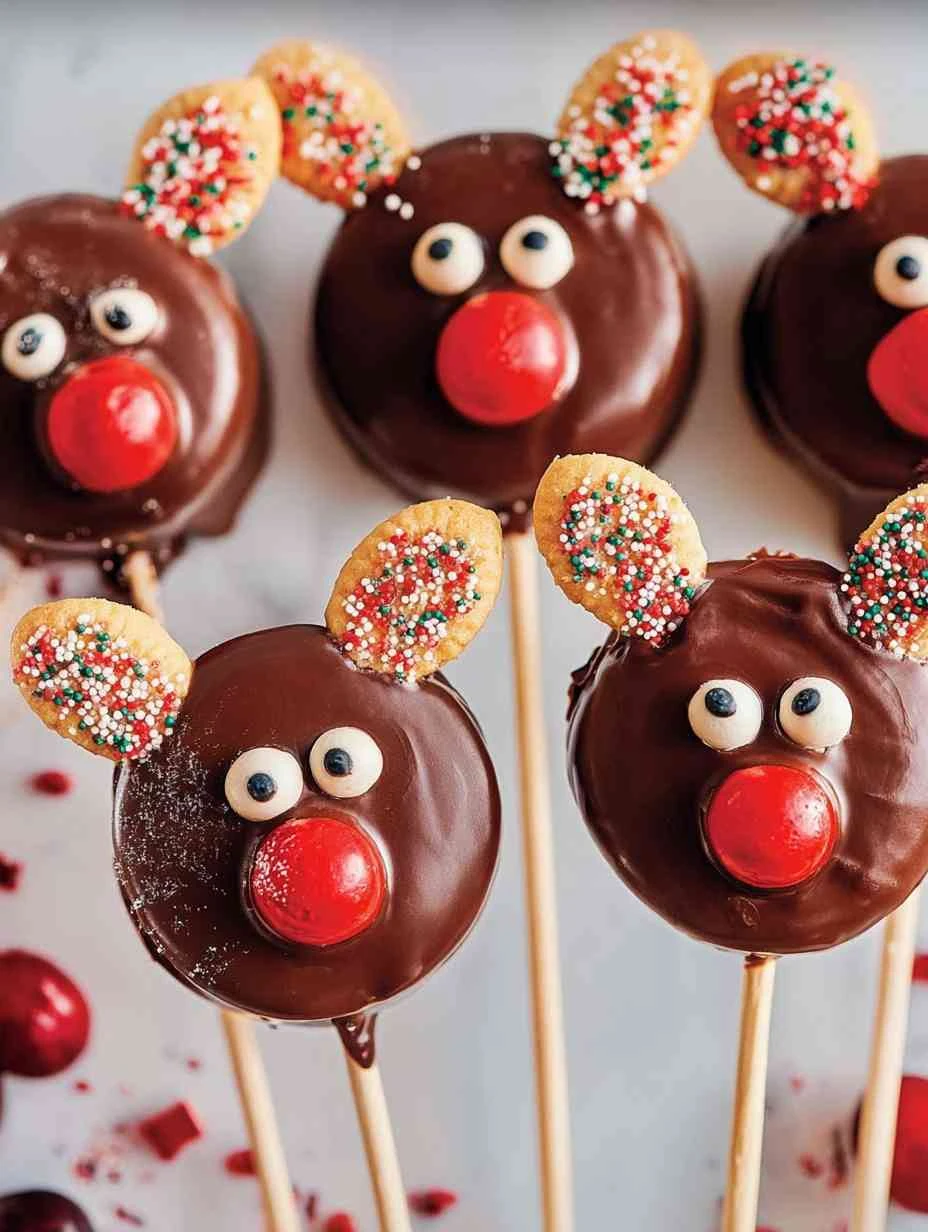Reindeer Oreo Pops