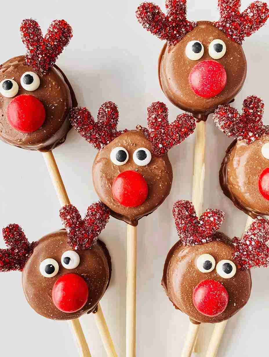 How To Make Reindeer Oreo Pops Reindeer Oreo Pops Recipe For Christmas Easy Christmas Treats For Kids DIY Reindeer Oreo Po...