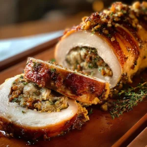 Juicy Turkey Roulade Thanksgiving Recipe for 8 Hungry Guests