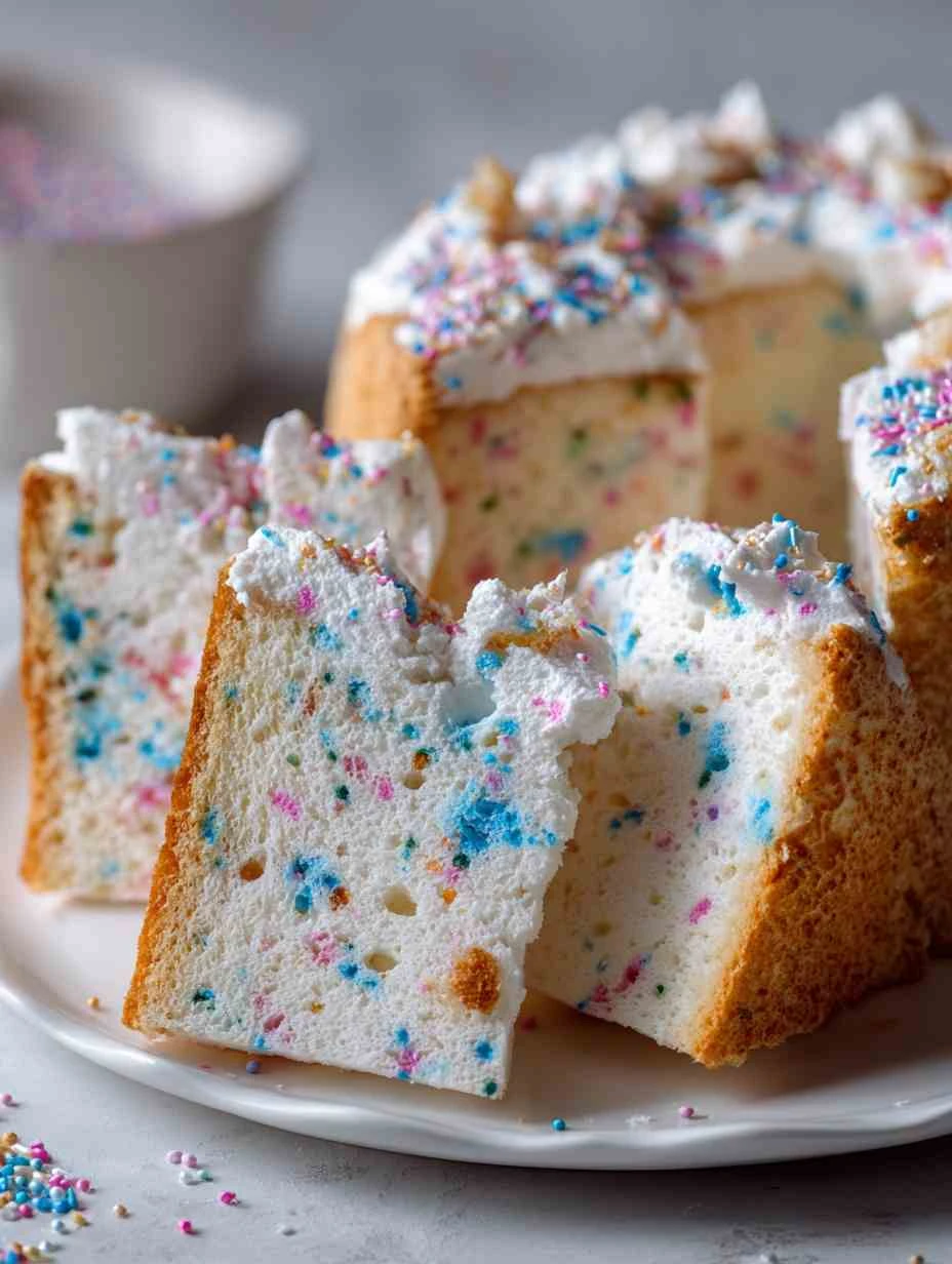 Light Funfetti Angel Food Cake