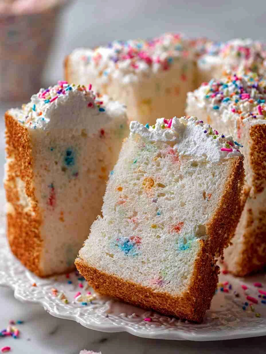 Light Funfetti Angel Food Cake Recipe Best Low-calorie Funfetti Angel Food Cake Gluten-free Funfetti Angel Food Cake Ideas...