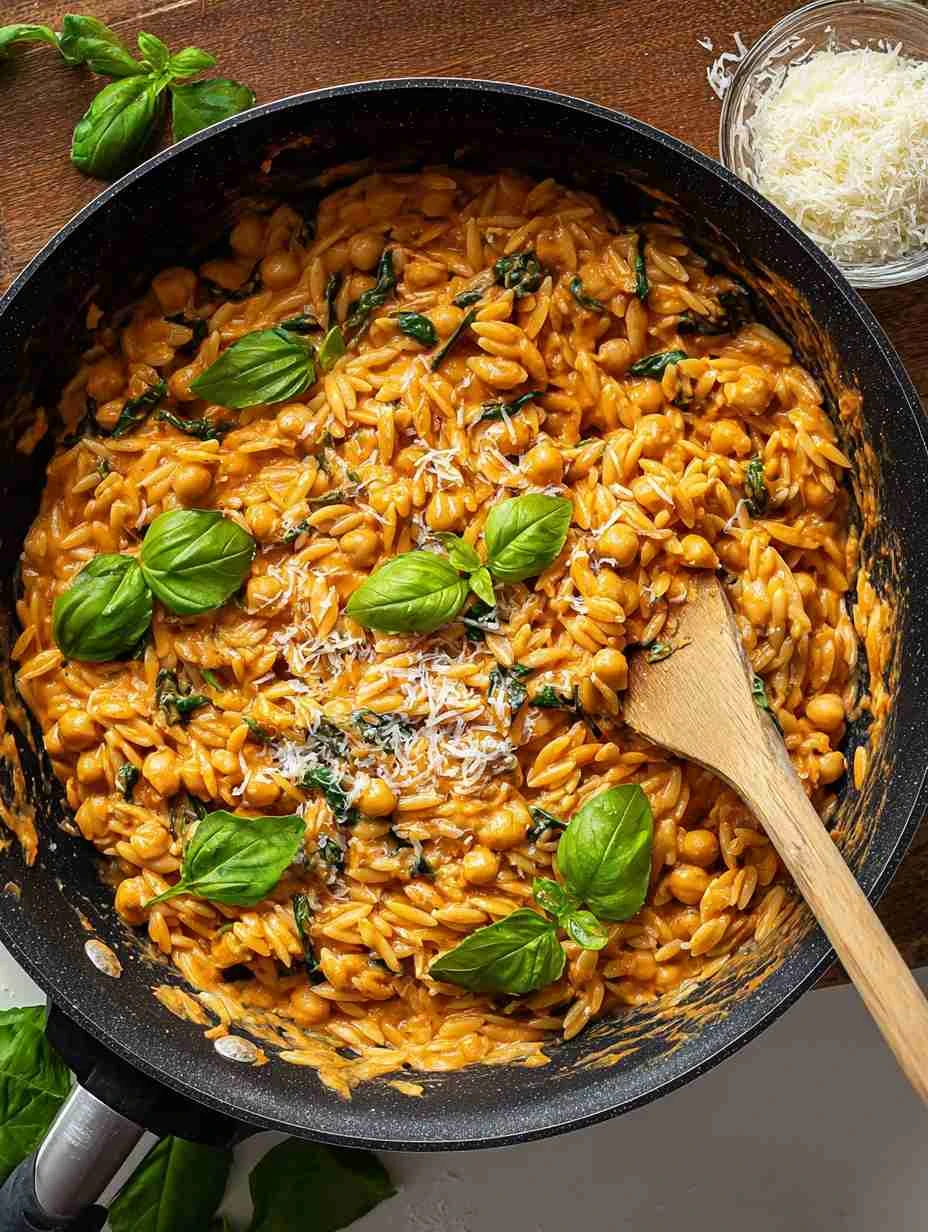 Marry Me Chickpeas and Orzo