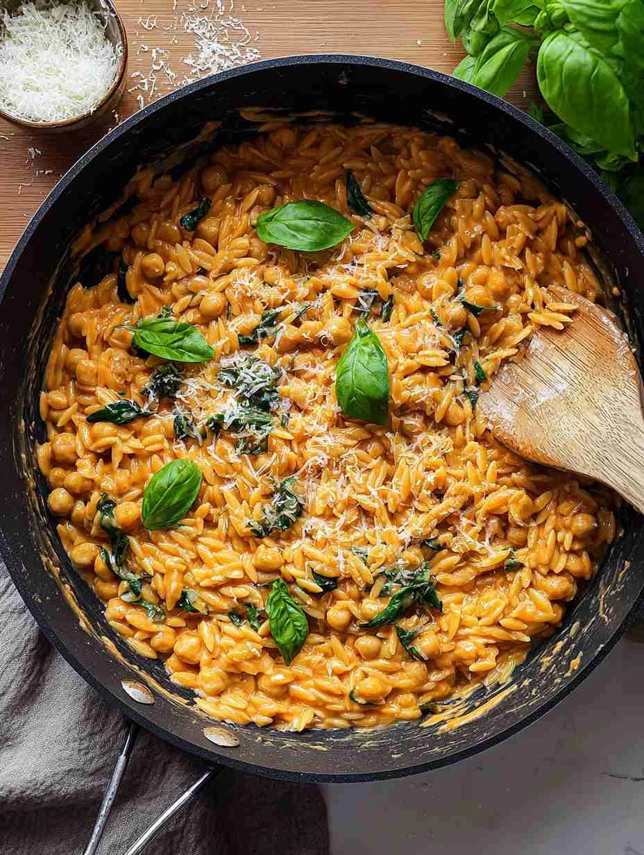 Marry Me Chickpeas And Orzo Recipe Easy Marry Me Chickpeas Orzo Dish Healthy Marry Me Chickpeas Orzo Meal Vegan Marry Me C...