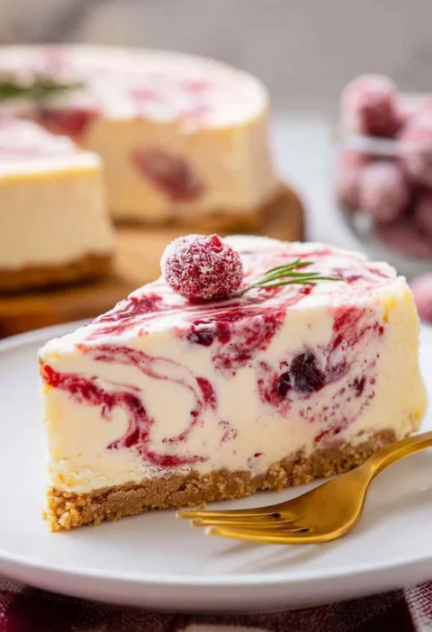 No Bake Cranberry Cheesecake Recipe Easy No Bake Cranberry Cheesecake Best Cranberry Cheesecake Recipe No Bake No Bake Cra...
