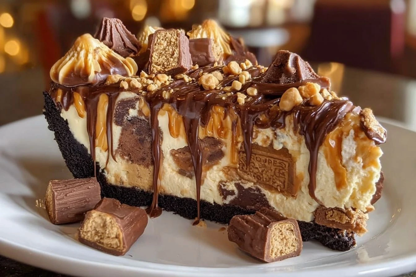 Reese’s Peanut Butter Cups Cheesecake – Rich, Creamy & Chocolatey Dessert