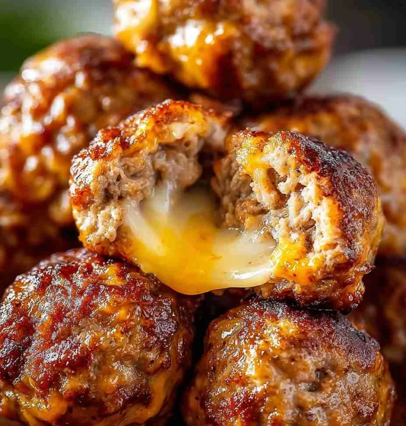 Rotel Cream Cheese Beef Sausage Balls Recipe Easy Rotel Beef Sausage Cheese Balls How To Make Rotel Cream Cheese Sausage B...