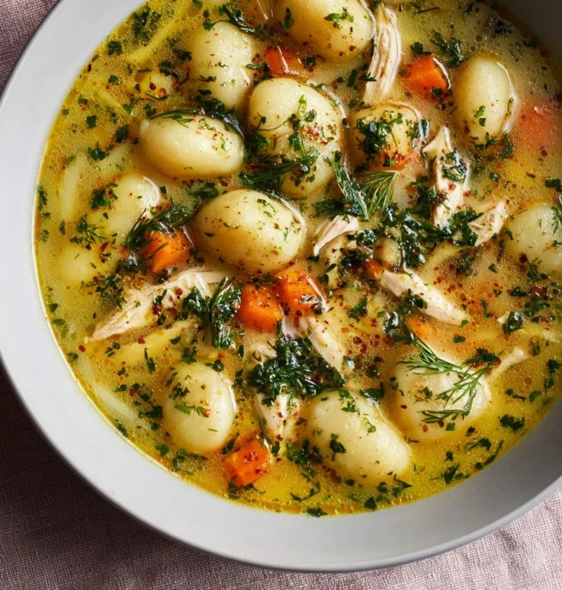 Spring Chicken Gnocchi Soup Recipe Easy Homemade Chicken Gnocchi Soup Healthy Spring Chicken Soup With Gnocchi Best Chicke...