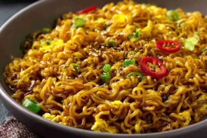 Sweet & Spicy Ramen Noodle Stir Fry