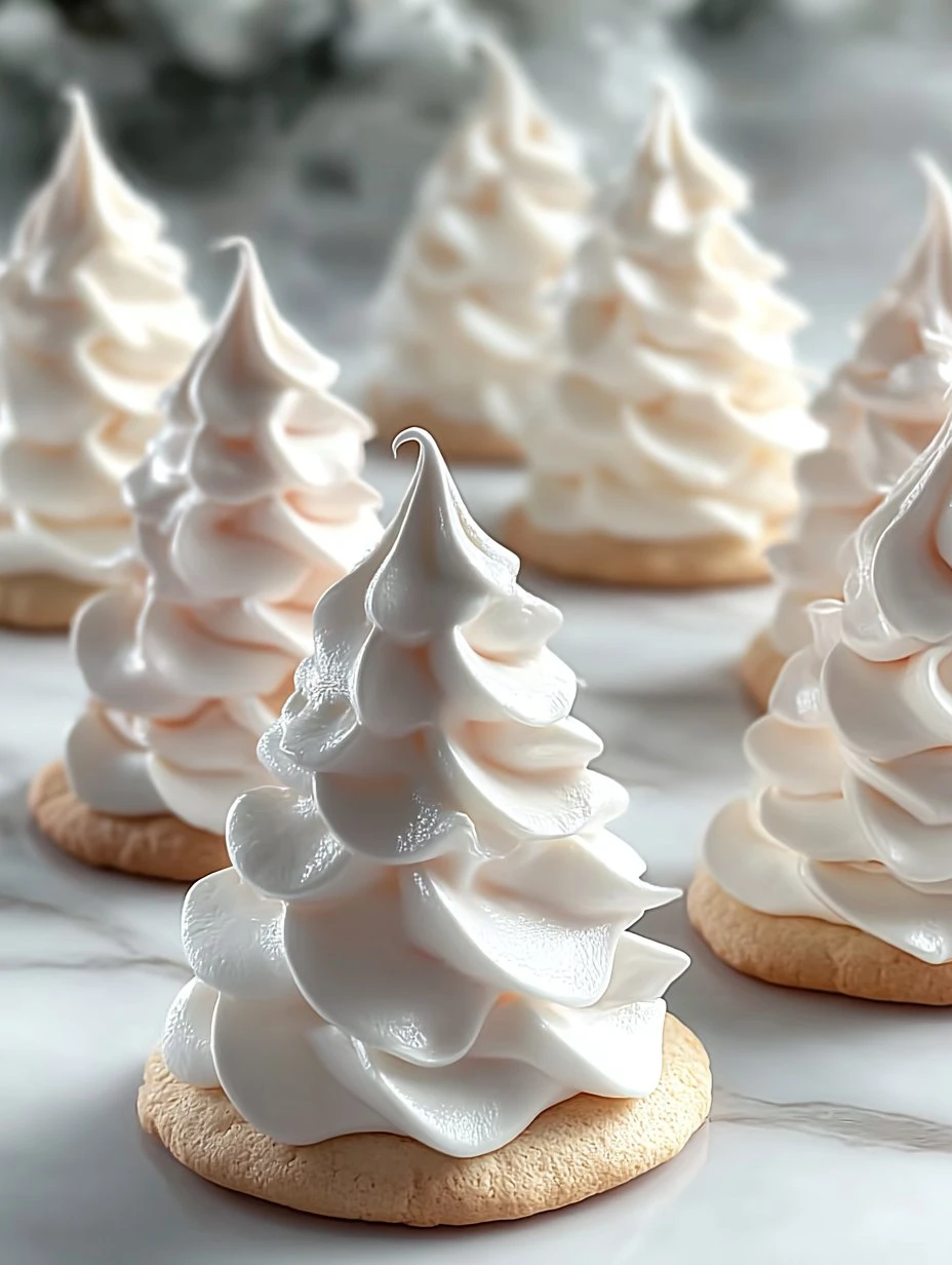 Whimsical Tree Meringue Cookies to Brighten Your Holidays