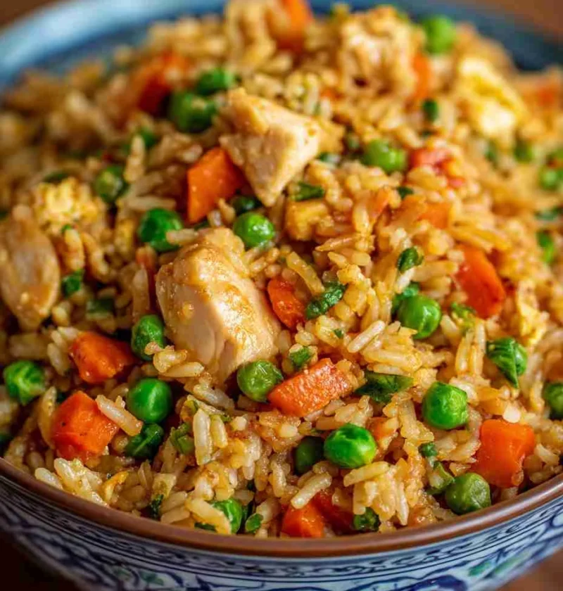 30-minute Chicken Fried Rice Blackstone Recipe Easy Blackstone Chicken Fried Rice Quick Chicken Fried Rice On Blackstone B...