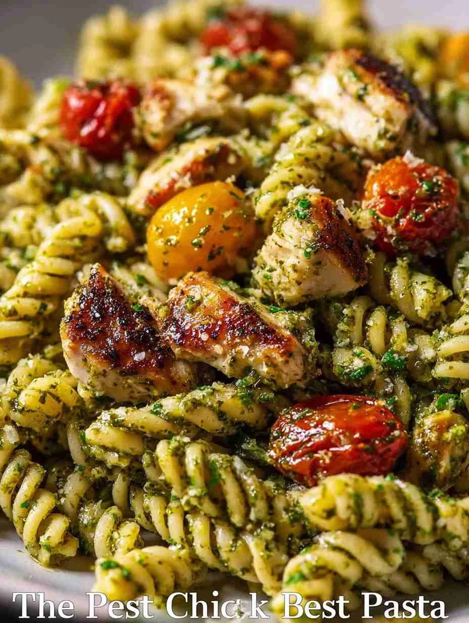 Mediterranean Best Chicken Pesto Pasta