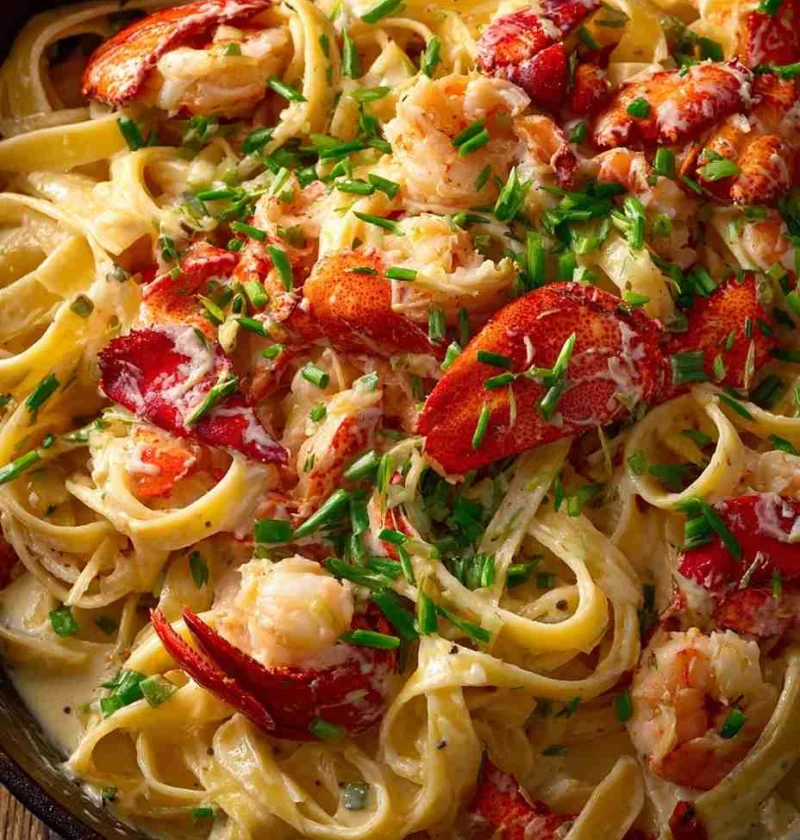 Best Cajun Seafood Alfredo Recipe Easy Lobster Crab Alfredo Pasta Homemade Cajun Seafood Pasta Low-fat Cajun Seafood Alfre...