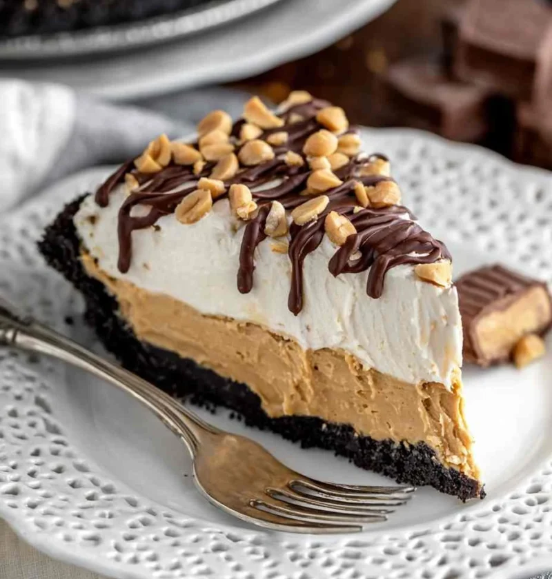 Best Peanut Butter Pie Recipe Easy No-bake Peanut Butter Pie Homemade Creamy Peanut Butter Pie Gluten-free Peanut Butter P...