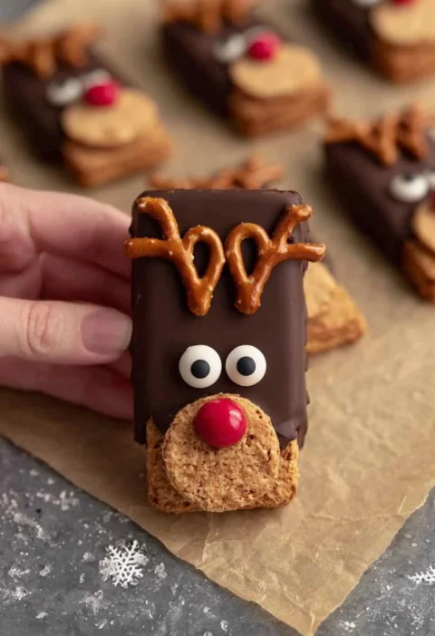 Biscoff Reindeer Cookies Biscoff Reindeer Cookies