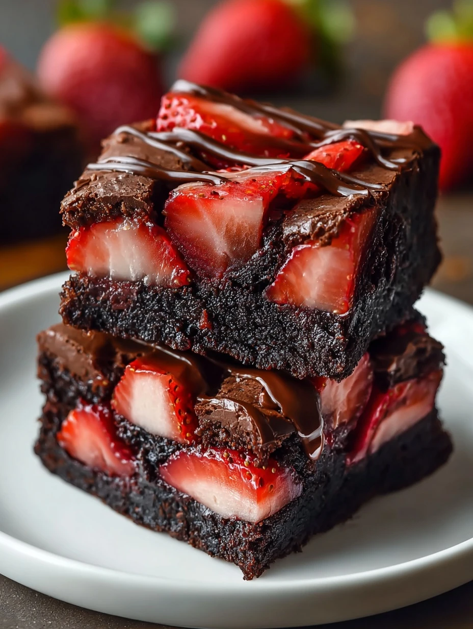 Chocolate Covered Strawberry Brownies For Sweet Celebrations Chocolate Covered Strawberry Brownies Sweet Celebrations