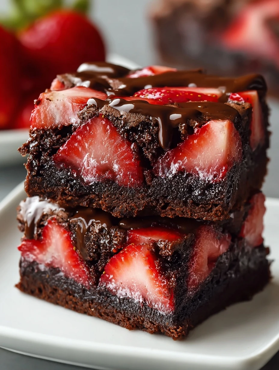 Chocolate Covered Strawberry Brownies For Sweet Celebrations Chocolate Covered Strawberry Brownies Sweet Celebrations