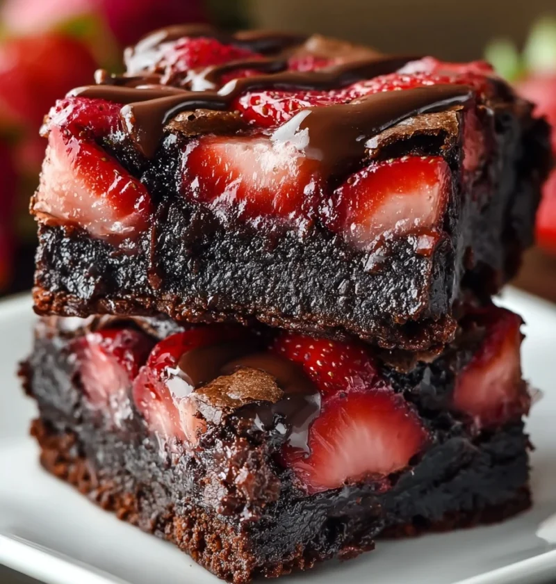 Chocolate Covered Strawberry Brownies For Sweet Celebrations Chocolate Covered Strawberry Brownies Sweet Celebrations