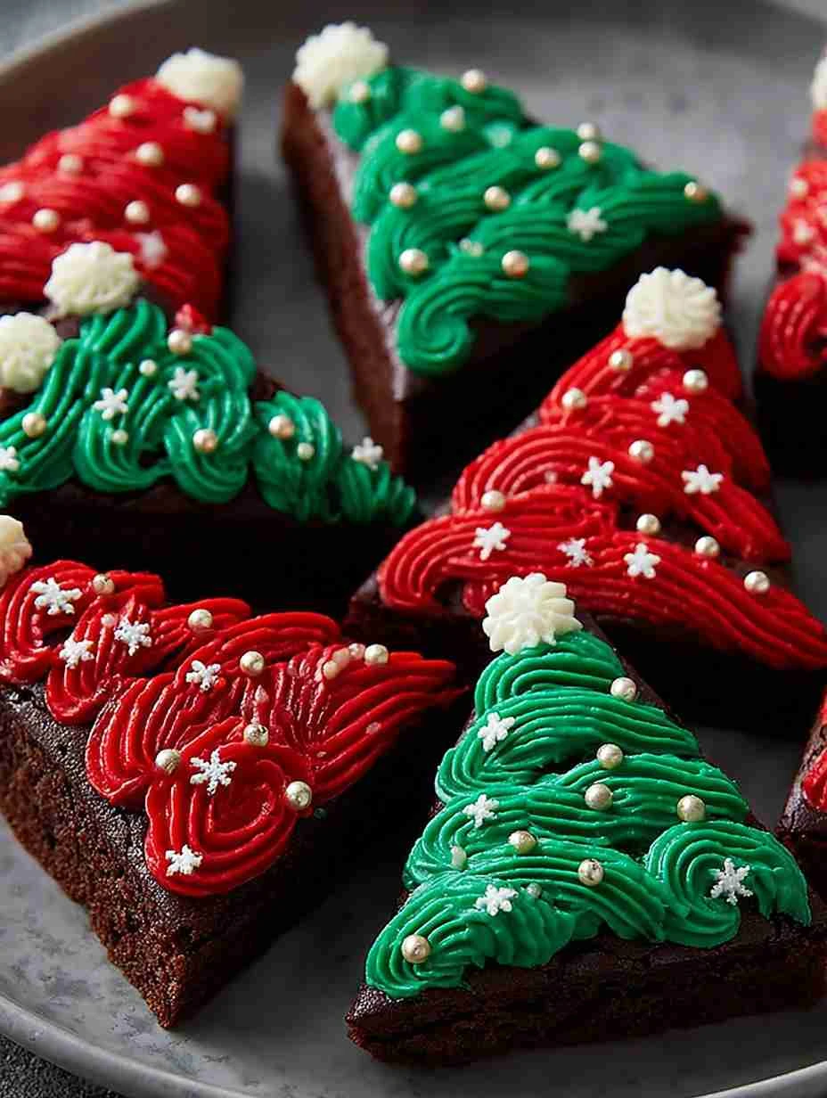 Christmas Tree Brownies – Easy Holiday Dessert Recipe
