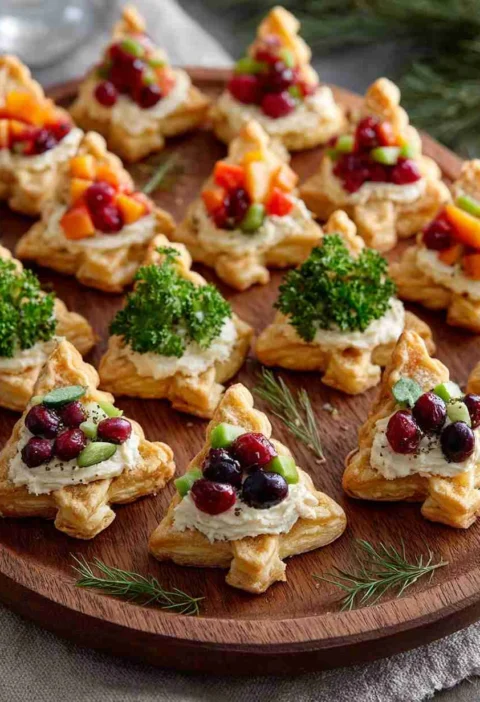 Christmas Tree Cold Veggie Pizza Christmas Tree Cold Veggie Pizza