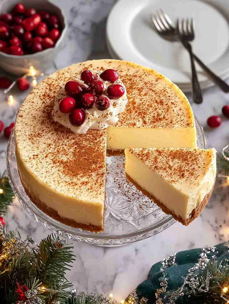 Decadent Eggnog Cheesecake Decadent Eggnog Cheesecake Your Holiday Celebrations
