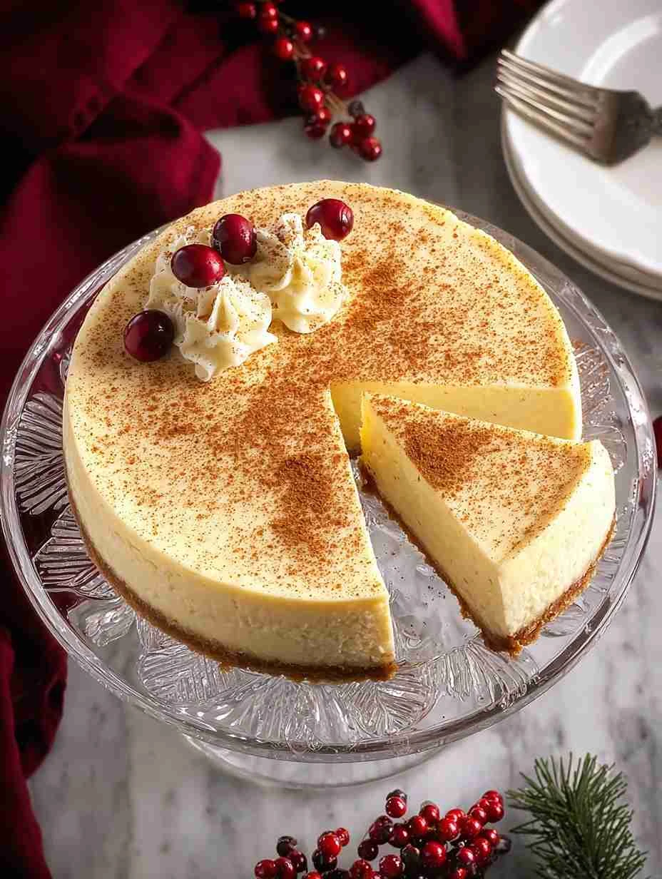 Decadent Eggnog Cheesecake Decadent Eggnog Cheesecake Your Holiday Celebrations
