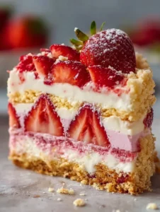 Decadent Strawberry Shortcake Cheesecake That Wows Every Bite
