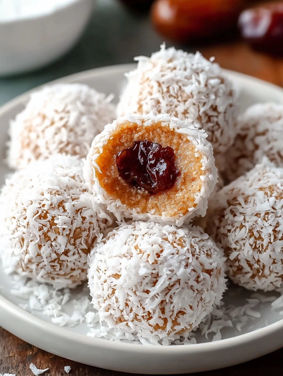 Delicious Coconut Date Rolls: Healthy Treats in 10 Minutes