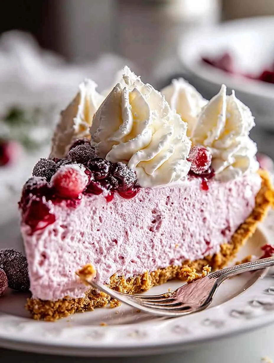 Delightful Cranberry Mousse Pie for Your Holiday Table