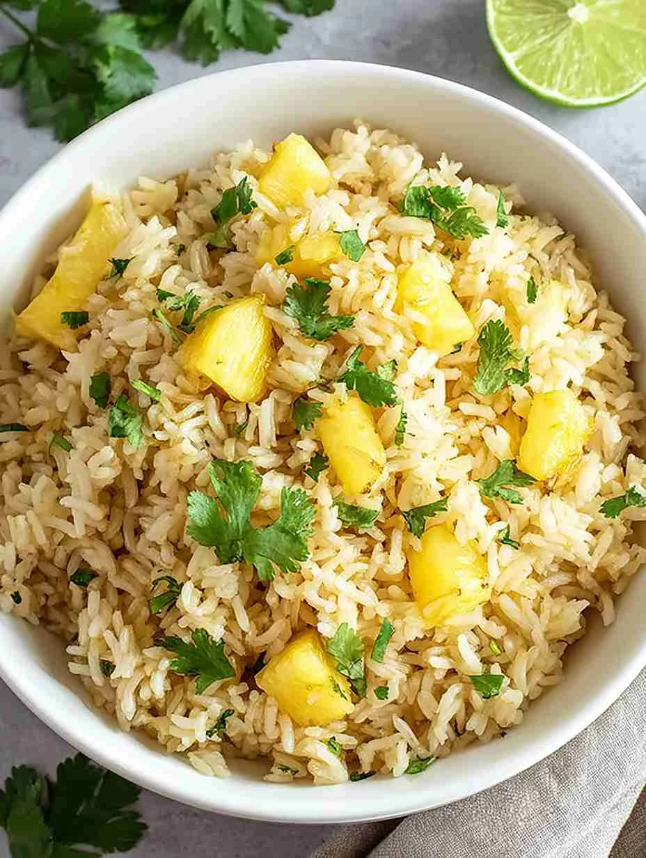 Delightful Easy Pineapple Lime Rice To Brighten Delightful Pineapple Lime Rice Brighten Your Meals
