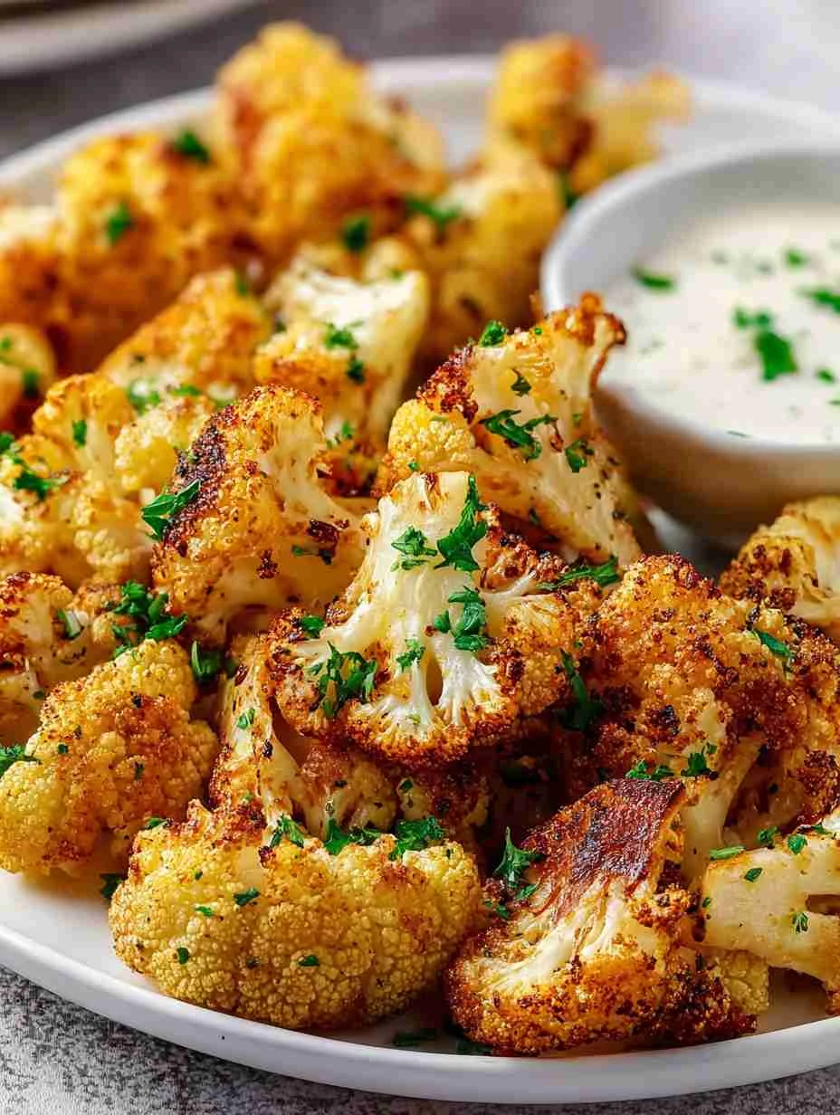 Easy Air Fryer Cauliflower Recipe Low Carb Cauliflower Air Fryer Recipe Gluten-free Air Fryer Cauliflower Recipe Vegan Air...