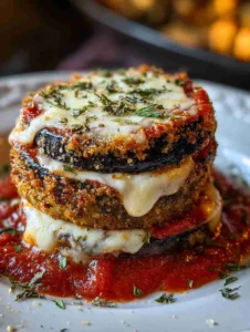 Crispy Baked Eggplant Parmesan