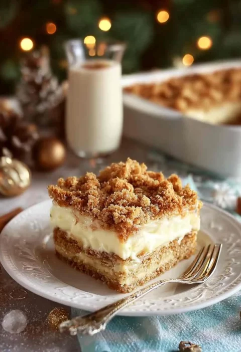 Easy Eggnog Gingerbread Kugel Recipe Festive Eggnog Kugel Dessert Ideas Homemade Gingerbread Kugel For Christmas Best Eggn...