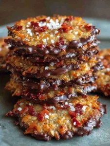 Crispy Florentine Cookies Recipe – Easy Almond & Dark Chocolate Treats