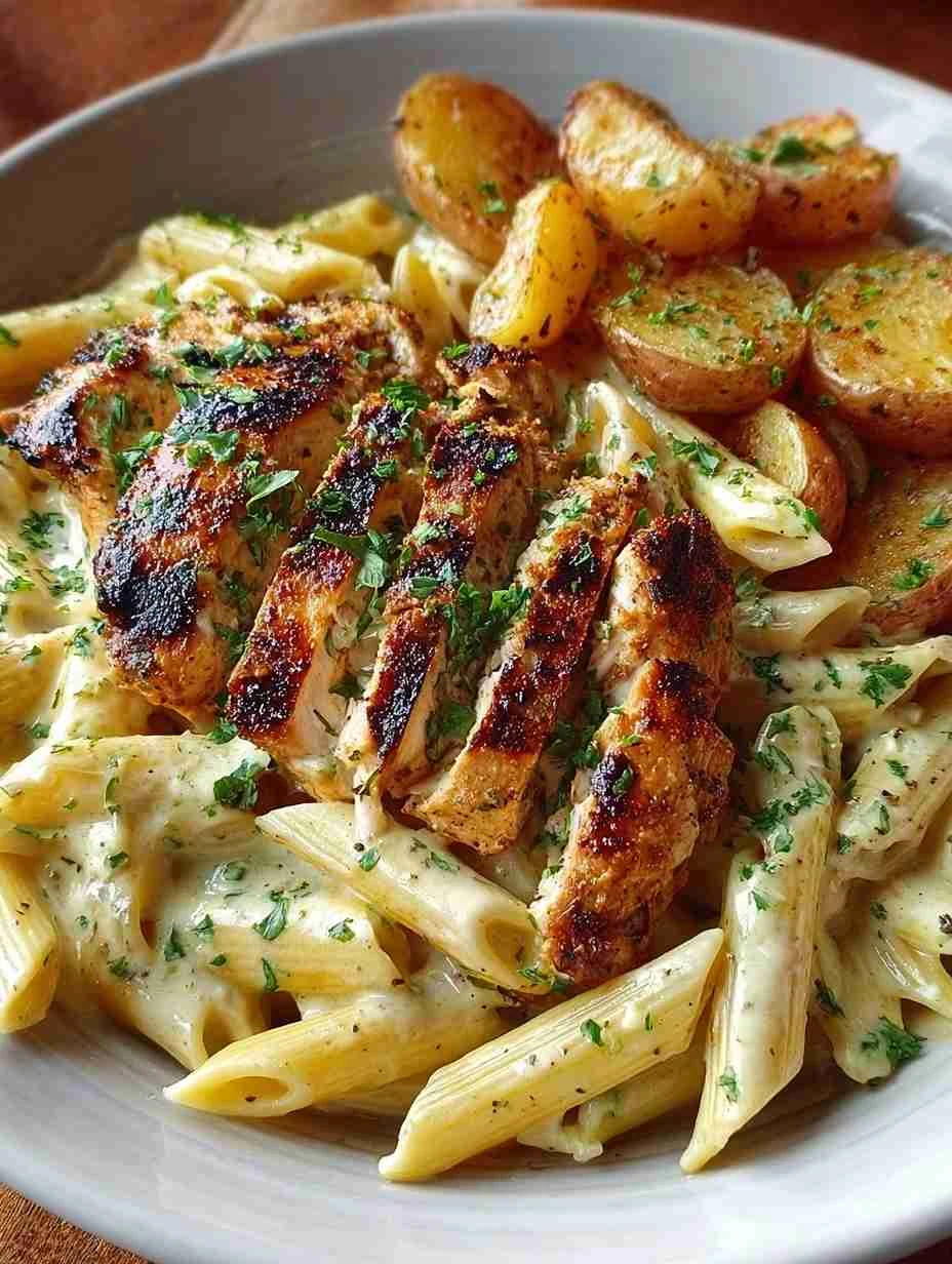 Easy Grilled Chicken Penne Pasta Recipe Creamy Penne Pasta With Chicken Dinner Ideas Best Roasted Potatoes And Chicken Pas...