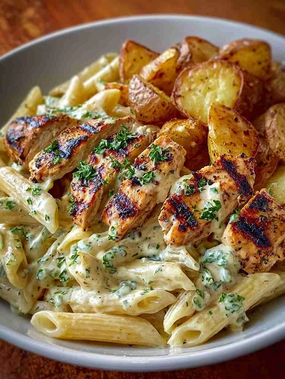 Easy Grilled Chicken Penne Pasta Recipe Creamy Penne Pasta With Chicken Dinner Ideas Best Roasted Potatoes And Chicken Pas...