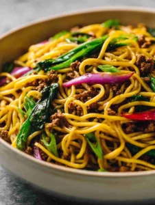 Ground Beef Lo Mein