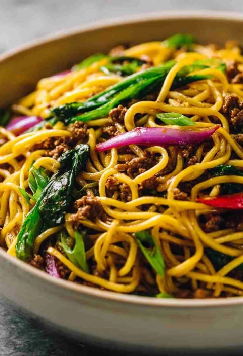 Easy Ground Beef Lo Mein Recipe Healthy Ground Beef Lo Mein Best Ground Beef Lo Mein Near Me How To Make Ground Beef Lo Me...