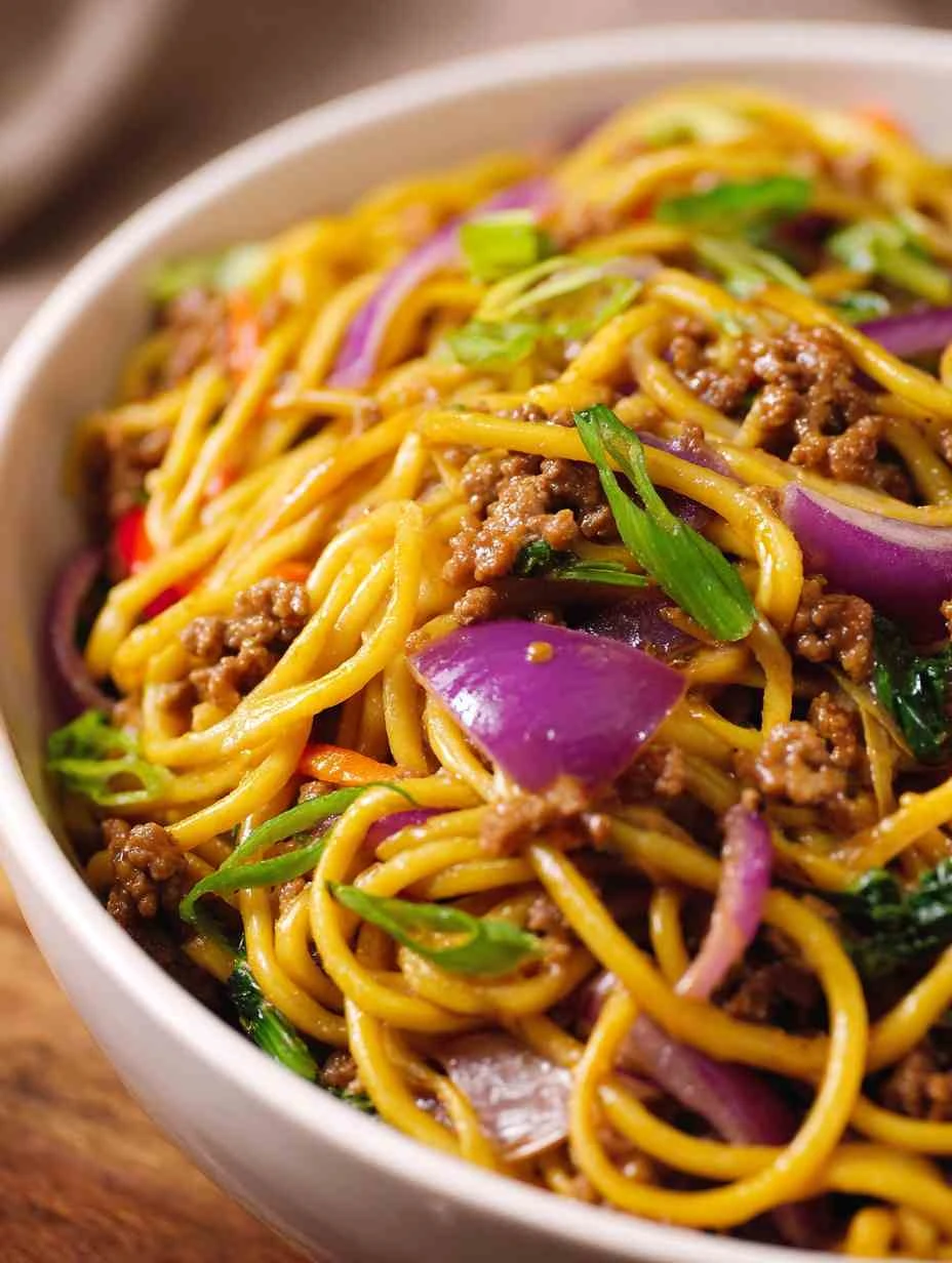 Easy Ground Beef Lo Mein Recipe Healthy Ground Beef Lo Mein Best Ground Beef Lo Mein Near Me How To Make Ground Beef Lo Me...