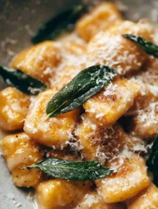 Pumpkin Gnocchi with Sage Butter Sauce