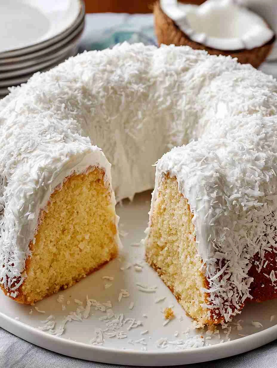 Flavorful White Chocolate Coconut Bundt Cake Flavorfulwhite Chocolate Coconut Bundt Cake