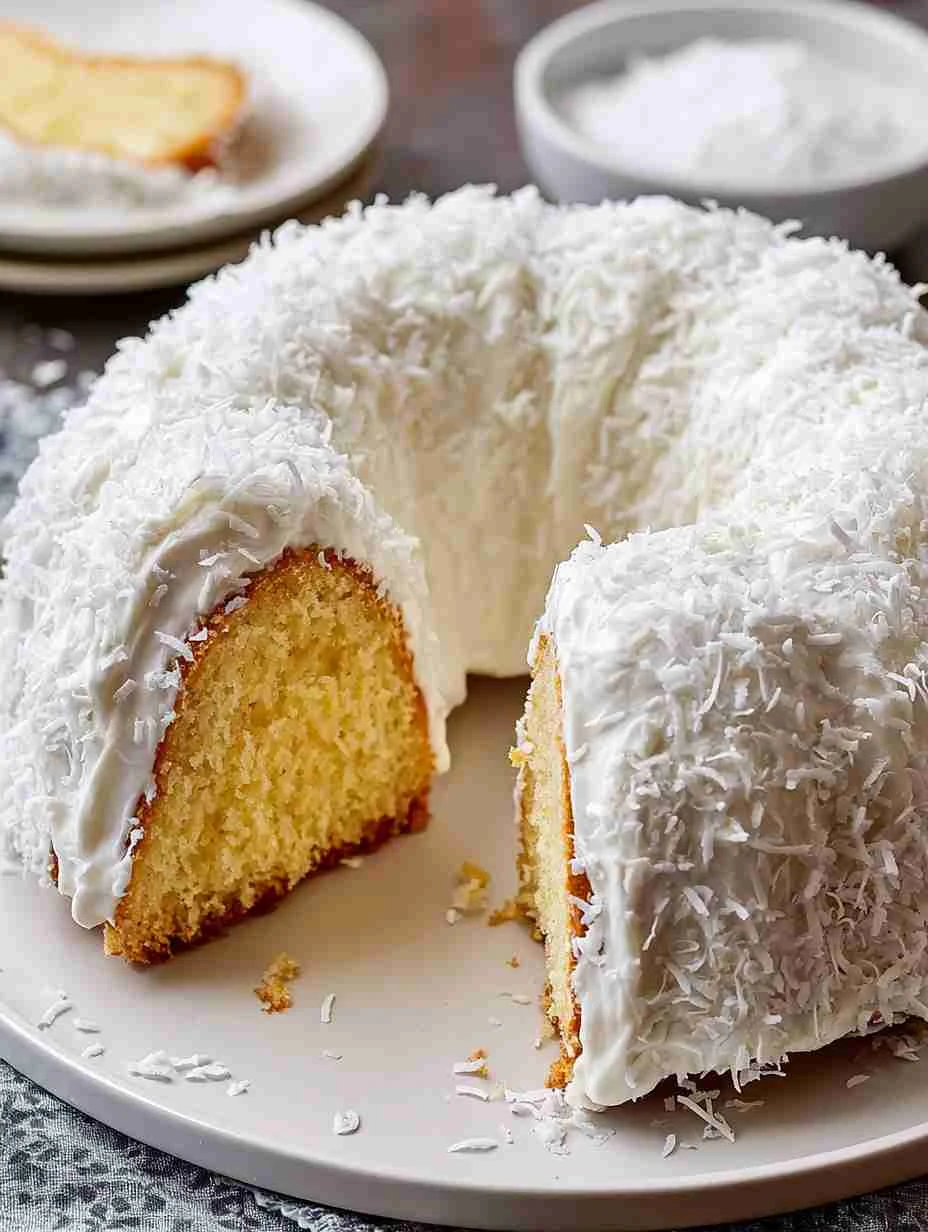 Flavorful White Chocolate Coconut Bundt Cake
